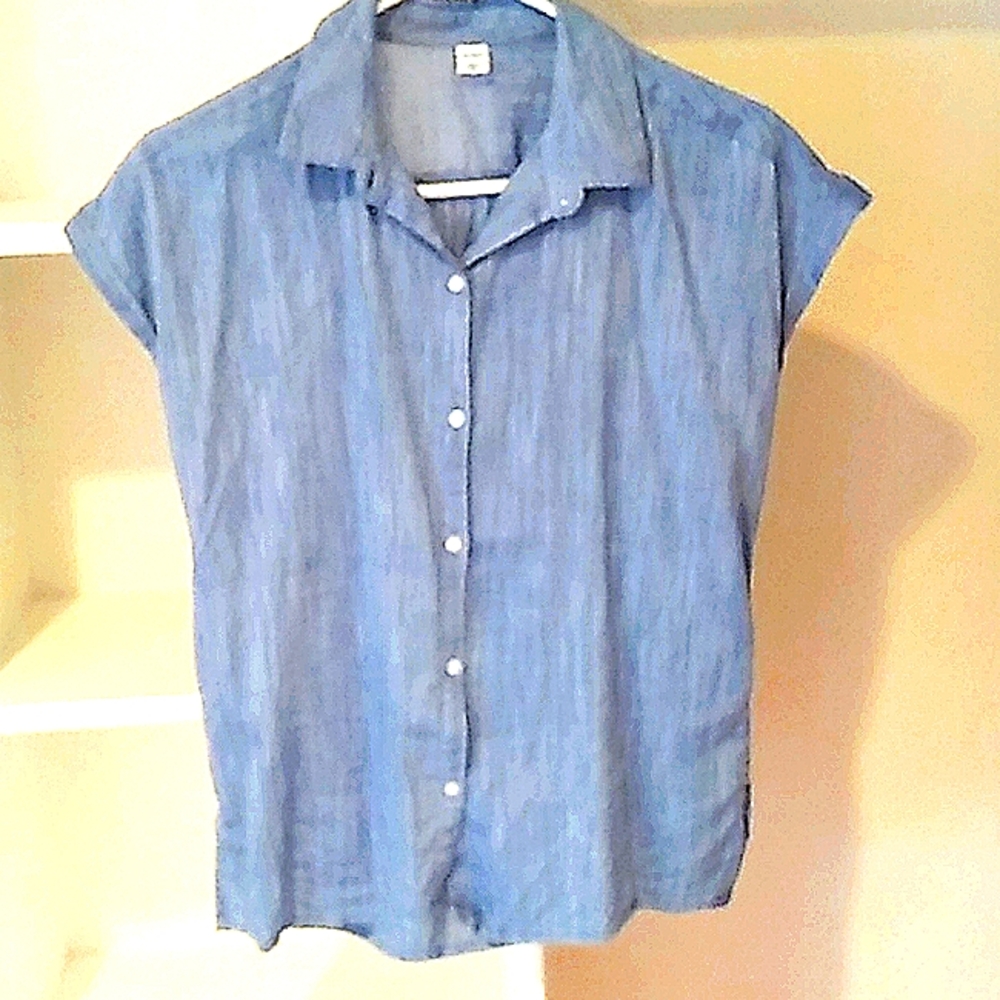 blue button down, Old Navy, XS